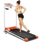 Ancheer Electric Treadmill Foldable For Home With Lcd Motorized And Lube Port